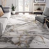 Safavieh Craft Collection CFT877F Modern Abstract Non-Shedding Stain Resistant Living Room Bedroom Area Rug, 10' x 10' Square, Grey / G