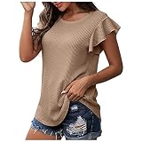 unterhemden Damen Crop top blau t Shirt mesh Oversized Herren Ajour miederkleid stark formend 4XXXL unterhemd Herren Weiss AFD t-Shirt bergmensch zz-top cd Pulli Langarmshirt(M,Khaki)