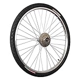 Taylor-Wheels 26 Zoll Hinterrrad Hohlkammer / 8 Fach Zahnkranz und Bereifung