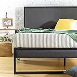 ZINUS Christina 36 cm Gepolsterter Bettrahmen Plattformbett | Kopfteil | Lattenrost aus Holz | Einfache Montage | 180 x200 cm | G