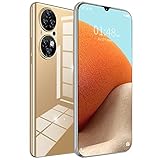 Robustes kostenloses Handy, Android 10.0, 4 + 64 GB wasserdichtes Smartphone, 5600 mAh Akku 6,7 '' HD + (Gorilla Glass) Handy, fünf Kameras,Gold,L