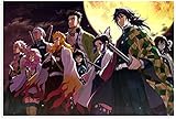LWJPD Leinwanddrucke 40x60cm Ungerahmt Anime Demon Slayer Poster Nordic Decor Leinwanddrucke Vintage W