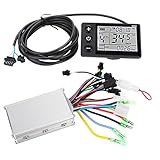 Motor Controller, Asixx 24V-48V Wasserdichter Motor Brush Speed ​​Controller oder elektrischer Fahrradroller Brushless Controller Kit Geeignet für elektrische Fahrräder, Autos und Motorroller(36V-48V)