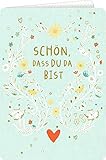 Grußkarte - Schön, dass du da bist!