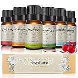 Ätherische Öle Geschenk Set, Skymore Neue Generation Aromatherapie Duftöl, 100% Natur Duftöle Aromaöle für Diffusor, Luftbefeuchter, Aromatherapie 6×10