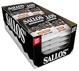 SALLOS Schwarzweich Salted Caramel Vorratspack – Softes mildes Lakritz kombiniert mit süßem Karamell Schaumzucker und Salmiaksalz – Veganer Lakritzgenuss (20 x 200g)