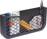 HR Universal Auto Ablagenetz 25cm - Netz Tasche zum Verstauen und Sortieren im Fahrerraum - Schwarzes Ablagefach aus robustem Kunststoff zum Aufbew