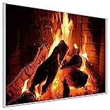 Ecowelle Infrarotheizung mit Bild | 500 Watt | 60x80 cm | Infrarot Heizung| | Made in Germany|Weiss aluminiumprofil| i 4