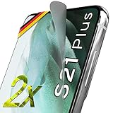 UTECTION 2X Matte Schutzfolie für Samsung Galaxy S21+ 5G - Fingerabdruck kompatibel - Premium Folie KEIN Glas - Hüllenfreundlich - Anti Kratzer Displayschutzfolie Ultra Clear - Schutz Display