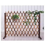 WXQIANG Gartenzaun Bildschirm Leitschiene Dekoration Pflanze Klettergerüst Garten Barrier feuchtigkeitsfest, 3 Größen, Typ 2 (Color : Brown, Size : 115X160CM)