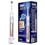 Oral-B Genius X Elektrische Zahnbürste/Electric Toothbrush, 6 Putzmodi für Zahnpflege, künstliche Intelligenz & Bluetooth-App, Designed by Braun, roseg