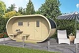 FinnTherm Saunahaus Lagom aus Holz Gartensauna mit 42 mm Wandstärke Sauna Außensauna besondere D