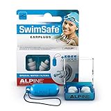 Alpine SwimSafe Ohrstöpsel - wasserdichte Ohrstöpsel zum Schwimmen – Halten Wasser fern und verhindern Infektionen - Bequemes hypoallergenes Material - Wiederverwendbare Ohrstöp