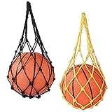 Ball Trage Net Netz Basketball Tragbar Netz Fussball Netz Tasche Leicht Ball Tragbare FußBallnetz Tasche,Basketball Tasche,Rugby Tasche,Volleyball Netz Tasche,Geeignet FüR Beach-Volleyball,2 StüCk