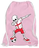 HARIZ Turnbeutel Fussball Dab Skelett England Trikot Mannschaft Plus Geschenkarte Rosa One S