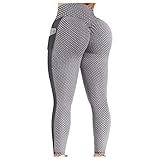 Nahtlose Leggings, Damen-Push-up-Übungs-Fitness-Yoga-Hose, Fitness-Laufhose für Fitnessübungen High Waist Leggins Blickdicht Strumpfhosen Sport Yoga Fitness Tik Tok Leggings Freizeithose H