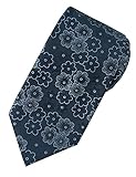 Towergem Extra lange Blau Florale Krawatte XL 160 cm lange Geschäftsanzug Herren Kraw