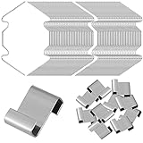 ZUZGO Gewächshaus Klammern Gewächshausklammern Edelstahl 304 für Hohlkammerplatte Gewächshaus Zubehör(120 STK Rostfrei)