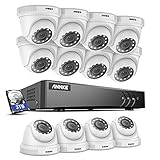 ANNKE Überwachungskamera Set 1080p System CCTV Videoüberwachung 16-Kanal 5MP Lite H.265+ DVR Rekorder mit 16 x 2MP Outdoor Überwachungskamera für Innen/Außen,30M IR Nachtsicht,Bewegungsalarm(3TB HDD)