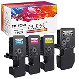 ejet Kompatibel Tonerkartusche als Ersatz für Kyocera TK5240K TK5240 TK-5240K TK-5240C TK-5240M TK-5240Y für ECOSYS M5526cdw M5526cdn P5026cdw P5026cdn (Schwarz,Cyan,Gelb,Magenta, 4er-Pack)