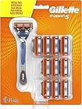 Gillette Fusion 5 Rasierer Herren mit Trimmerklinge für Präzision und Gleitbeschichtung, Rasierer + 11 Rasierkling