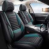 Sitzbezüge Sitzbezug Auto Sitzschoner Set Schonbezüge Autositz Autositzbezüge Sitzauflag Für V W Golf 6 (Grün)