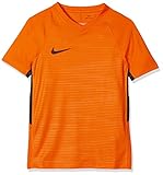Nike Unisex Kinder Y Nk Dry Tiempo Prem Jsy T shirt, Orange (Safety Orange/Black/815), 10-12 Jahre EU