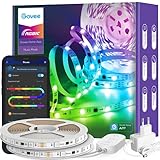 Govee RGBIC LED Strip 10m, LED Streifen Bluetooth, Musik Sync, Segmentcontrol, Farbwechsel, 64 Szenenmodus, Steuerbar via App, für Party, Zuhause, Schlafzimmer, TV, KücheDeko 10M