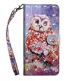 Karomenic 3D Bunt PU Leder Hülle kompatibel mit Samsung Galaxy S7 Edge Handyhülle Brieftasche Bookstyle Schutzhülle Klapphülle Ledertasche Ständer Funktion Magnet Kartenfächer Wallet Flip Case,06