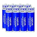 LogiLink AA Mignon 1.5V Batterie (8 Stück folienverpackt), Ultra Power Alkaline LR6, für diverse Geräte wie z.B. Fernbedienungen, Spielzeuge, Rauchmelder,