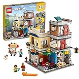 LEGO 31097 Creator 3in1 Stadthaus mit Zoohandlung & Café, Modellbausatz, Spielzeug, Gebäude aus Bausteinen, Geschenk für Mädchen und Jungen ab 9 J