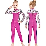 Gogokids Kinder Neoprenanzug - Jungen Mädchen Neopren Badeanzug, Rash Guard Einteilige Badebekleidung 2.5mm Taucheranzug Schnorchelanzug UV 50+ Sonnenschutz, M