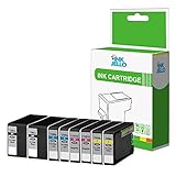 InkJello Kompatible Tinten patronen für Canon MAXIFY MB2050 MB2150 MB2155 MB2350 MB2750 MB2755-1500XL, Schwarz, Cyan, Magenta, Gelb, 8 Stück