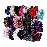 Baoblaze 22pcs Haargummis Samt Haar Gummibänder Haarbänder Elastischer Bunte Haarschmuck Haarseil für Mädchen, Damen, Pferdeschw