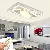 Deckenlampe LED Deckenleuchte 78W Wohnzimmer Lampe Modern Deckenleuchten Kueche Badezimmer Flur Schlafzimmer (Weiß, 78W-Dimmbar)