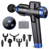 Massagepistole Massage Gun Muscle Massagegerät - MILcea Massager mit 8 Massageköpfen 30 Geschwindigkeiten LED Anzeige Touchscreen für Nacken Schulter Rück