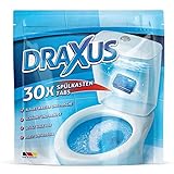 DRAXUS 30x Spülkasten Tabs I Wasserkastenwürfel für den Spülkasten im Vorratspack I WC Tabs färben das Wasser blau I Sorgen für Frische und Sauberk