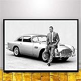 Refosian Hot James Bond 007 Klassiker Leinwand Leinwand Poster und Drucke Wandkunst Dekor Bild Wohnkultur 40X50Cm -Y1855