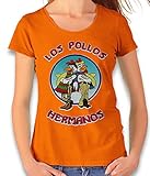 Los Pollos Hermanos Damen T-Shirt orange S