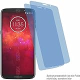 4ProTec I 2X Crystal Clear klar Schutzfolie für Motorola Moto Z3 Play Displayschutzfolie Bildschirmschutzfolie Schutzhülle Displayschutz Displayfolie F