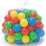 Spielwerk Bällebad Bälle 200 Bunte Spielbälle Ø5,5cm inkl. Tragetasche für Kugelbad Spielzelt Kinderzelt B