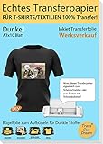 TransOurDream Transferfolie/Transferpapier für Tintenstrahldrucker,DIN A3X10 Blatt, für dunkle T-Shirts und Textilien,T-Shirt Bedrucken Folie,Stoff zum Bedrucken,Papier zum Aufbügeln(Trans-03-10)