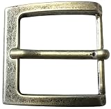 Brazil Lederwaren Gürtelschnalle 4,0 cm | Buckle Wechselschließe Gürtelschließe 40mm Massiv | Dorn-Schließe | Wechselgürtel bis 4cm | Altsilb