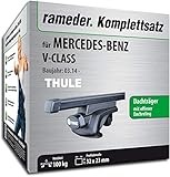 Rameder Set, Dachträger SquareBar kompatibel für Mercedes-Benz EQV (116184-11889-1)