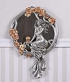 Spiegel Jugendstil Wandspiegel Frauenfigur Relief Secession Wanddeko AN10194AB Palazzo Exk