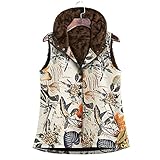 ZYYM Weste Damen Outdoor Kapuzen Weste äRmellos Fleeceweste Teddyfell Warm Fellweste Damen Kunstfell Jacke Teddyfleece Fellweste Winter Casual Kapuzenjacke Elegante Cardigan äRmellose Mantel Park