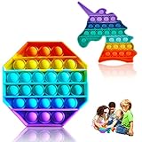 Zappel Spielzeug für 2 Stück, Pop Bubble Fidget Sensory Toy Fidget Pack lindert Stress für Kinder/Erwachsene, Zappelspielzeuggruppe zur Linderung von Angstzuständen für Menschen mit Autismus/ADHS