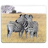 Wild Animal Art Mousepad - Naturkautschuk-Mauspad Gedruckt mit Zebras auf Südafrika Safari - G