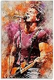 Druck auf Leinwand 40x60cm Ungerahmt Bruce Springsteen Rock Band Drucke Home Interior Wohnzimmer Dekoration Bilder Malerei Leinwand Kunst W