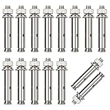 Iyowei 15 Stück M8 x 60mm Keilanker Schwerlastanker Edelstahl 304 Ankerschrauben Sechskant Expansion Schraube Bolzen M8 Schwerlastanker Bolzenanker Sechskant Dehnschraube Madenschraub